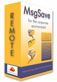 Use MsgSave Remote to save emails 